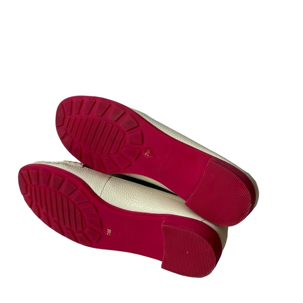 Kate Spade Women’s Loafers Tassel ivory Leather Shoes Size 7.5 M - Picture 8 of 8